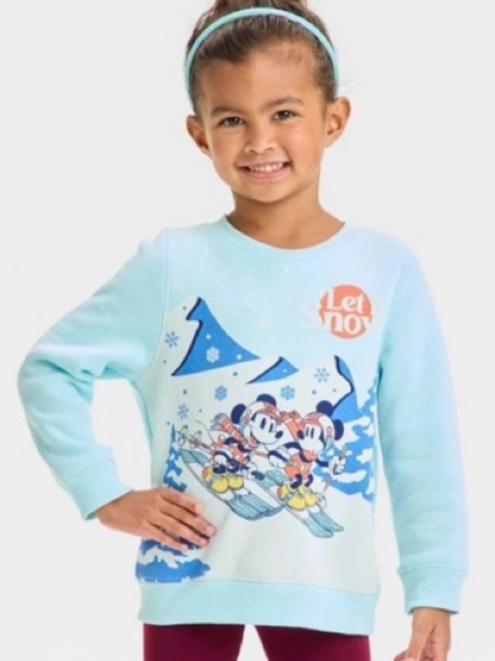 Disney Junior Let It Snow Mickey Mouse Minnie Mouse Sweatshirt new Size 12m